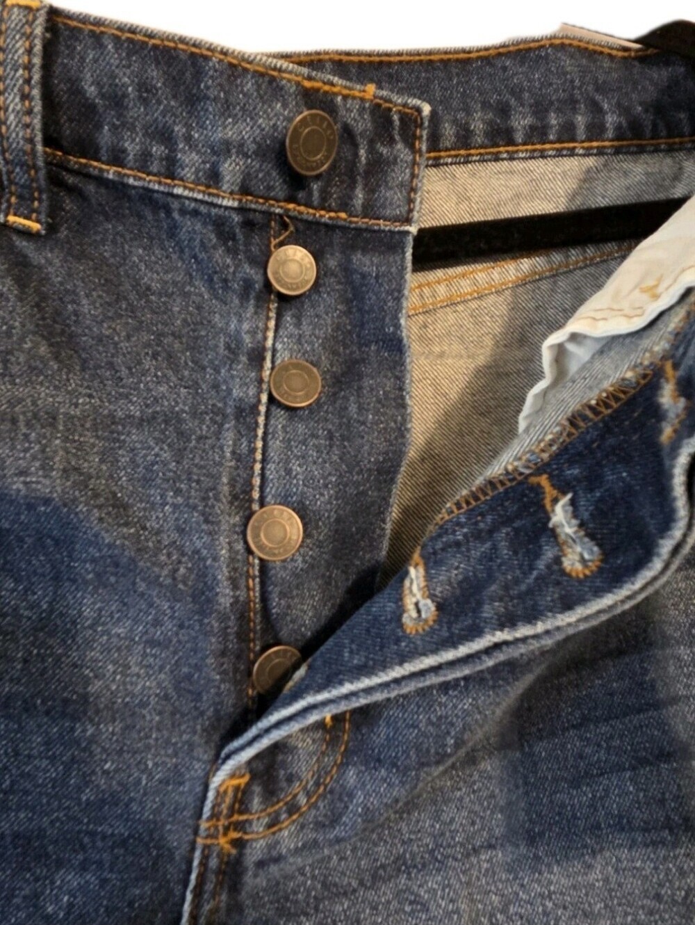 Cello Dad Jeans Super High Rise Distressed destroyed ripped baggy blue Size 9 - Picture 6 of 17